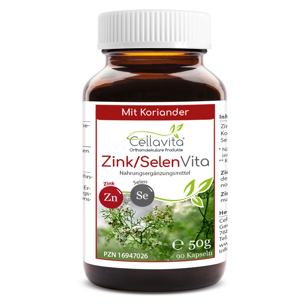 Zink-Selen & Koriander Vita Kapseln